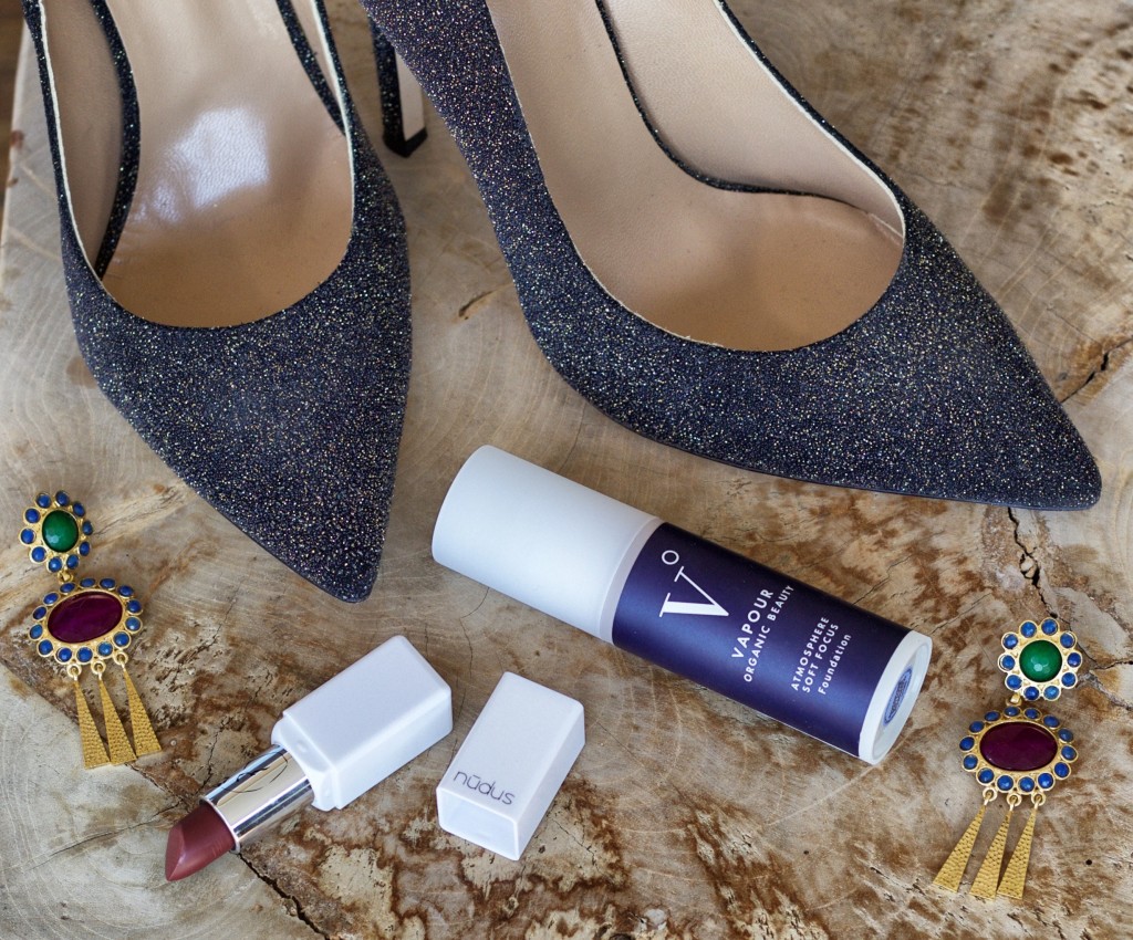 For the wedding: Vapour foundation, earrings from Accompany, Nudus lipstick in 27 Kisses, and a great pair of heels.