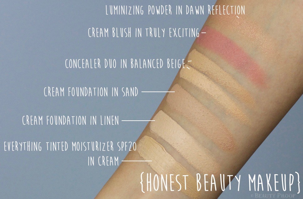 Where Honest Beauty really shines is with their face makeup. Their tinted moisturizers, foundations, concealers, blushes, and powders have raised the bar on quality nontoxic makeup.