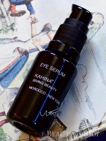 Kahina’s Eye Serum is a multi-function eye treatment for day + nighttime use. It works to: restore collagen and improve elasticity; minimize dark circles through microcirculation action; increase lymphatic drainage to reduce puffiness; improve the healthful look of skin in a non-irritating or drying formula.