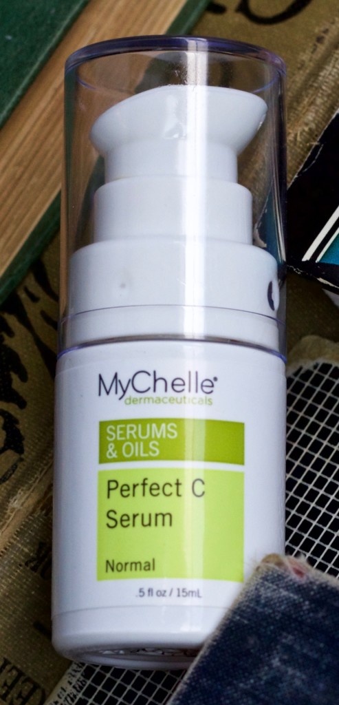 The Mychelle Perfect C Serum enhances collagen production and promotes healing.